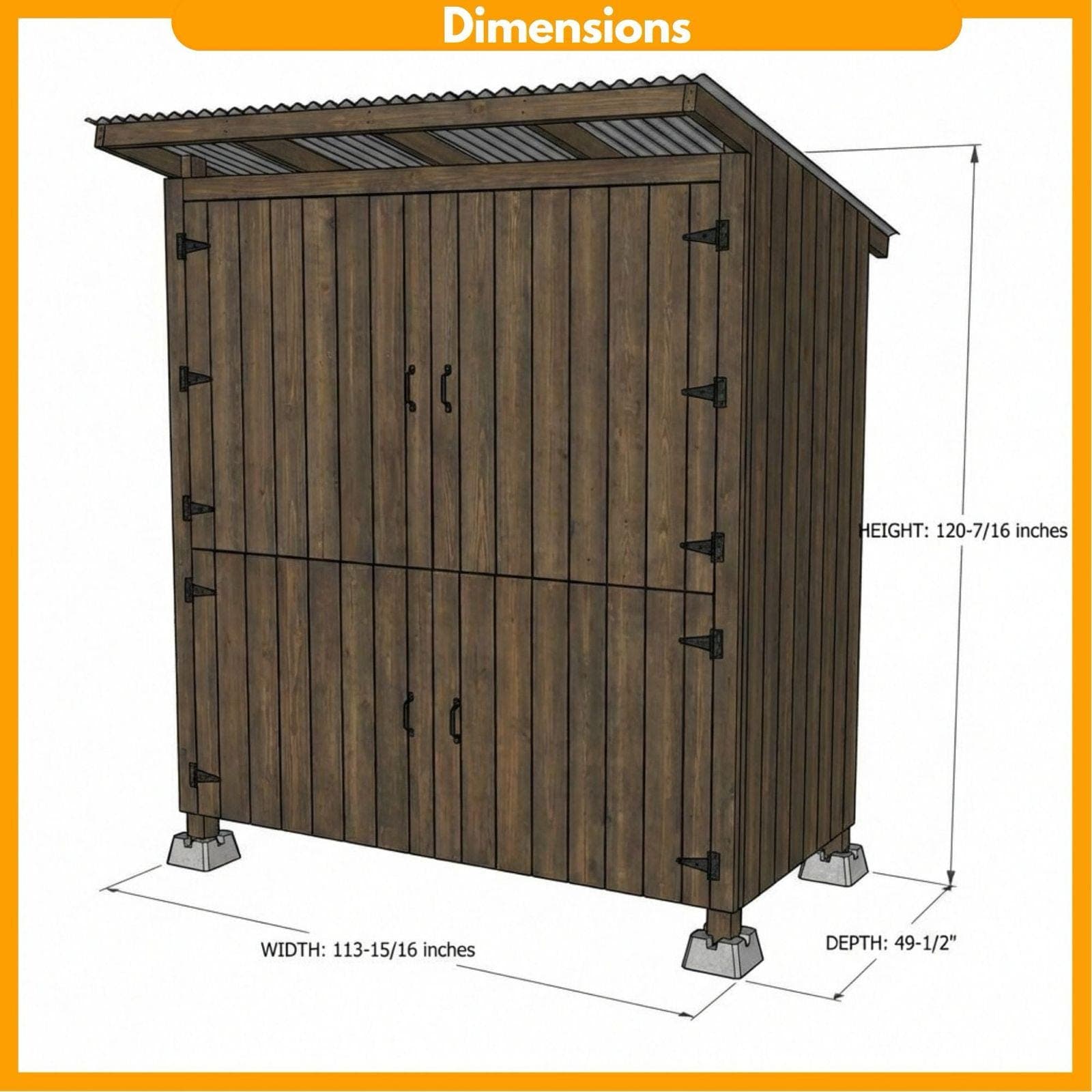 DIY Roadside Farmstand Plans PDF | Secure 4-Door Market Stall Blueprint | Sourdough & Egg Stand Build Guide | Vegetable Display Woodworking - view 2