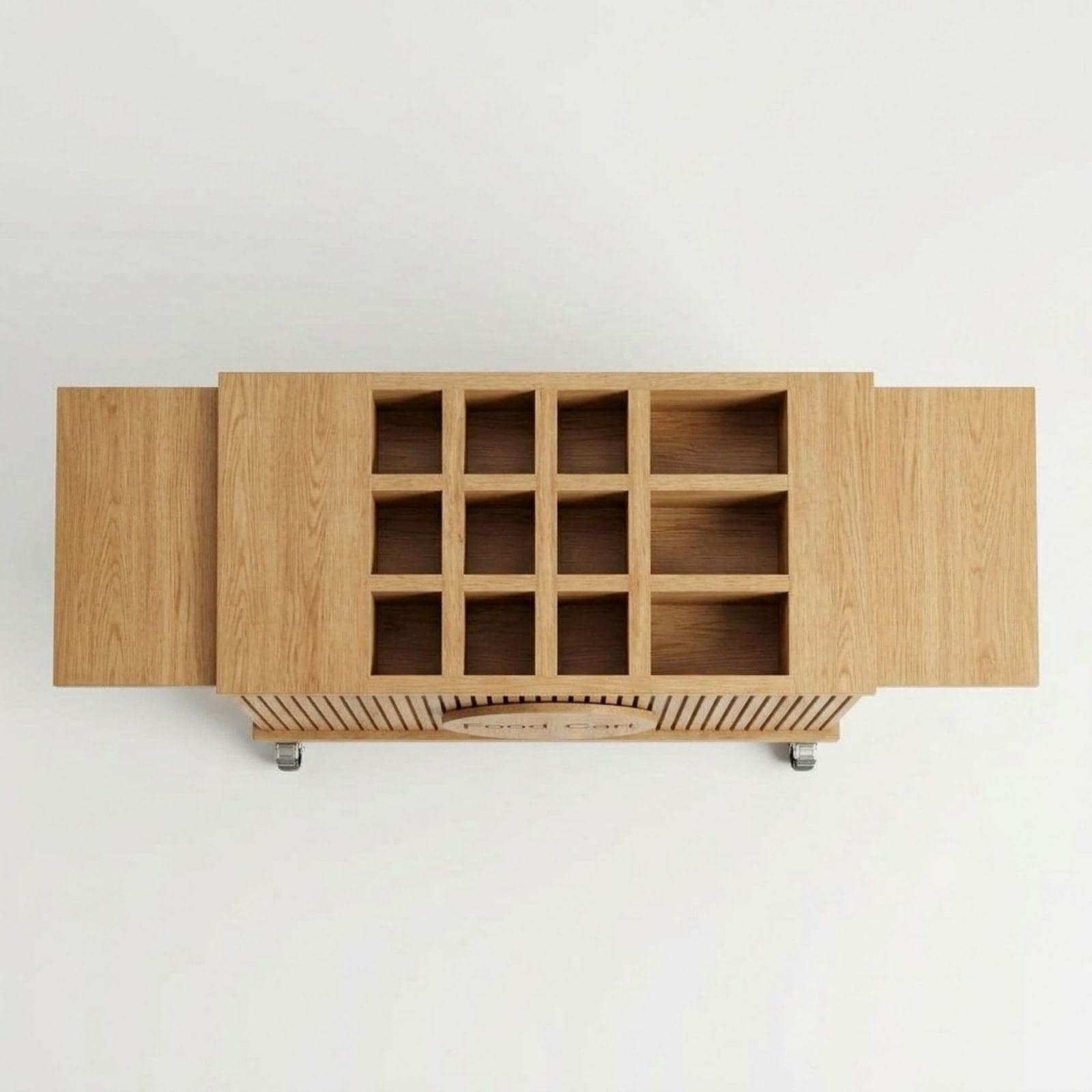 Collapsible Charcuterie Cart DIY Plans PDF | Snack Cart Blueprint | Fluted Wooden Dessert Bar | Portable Vendor Stand Woodworking Guide - view 6