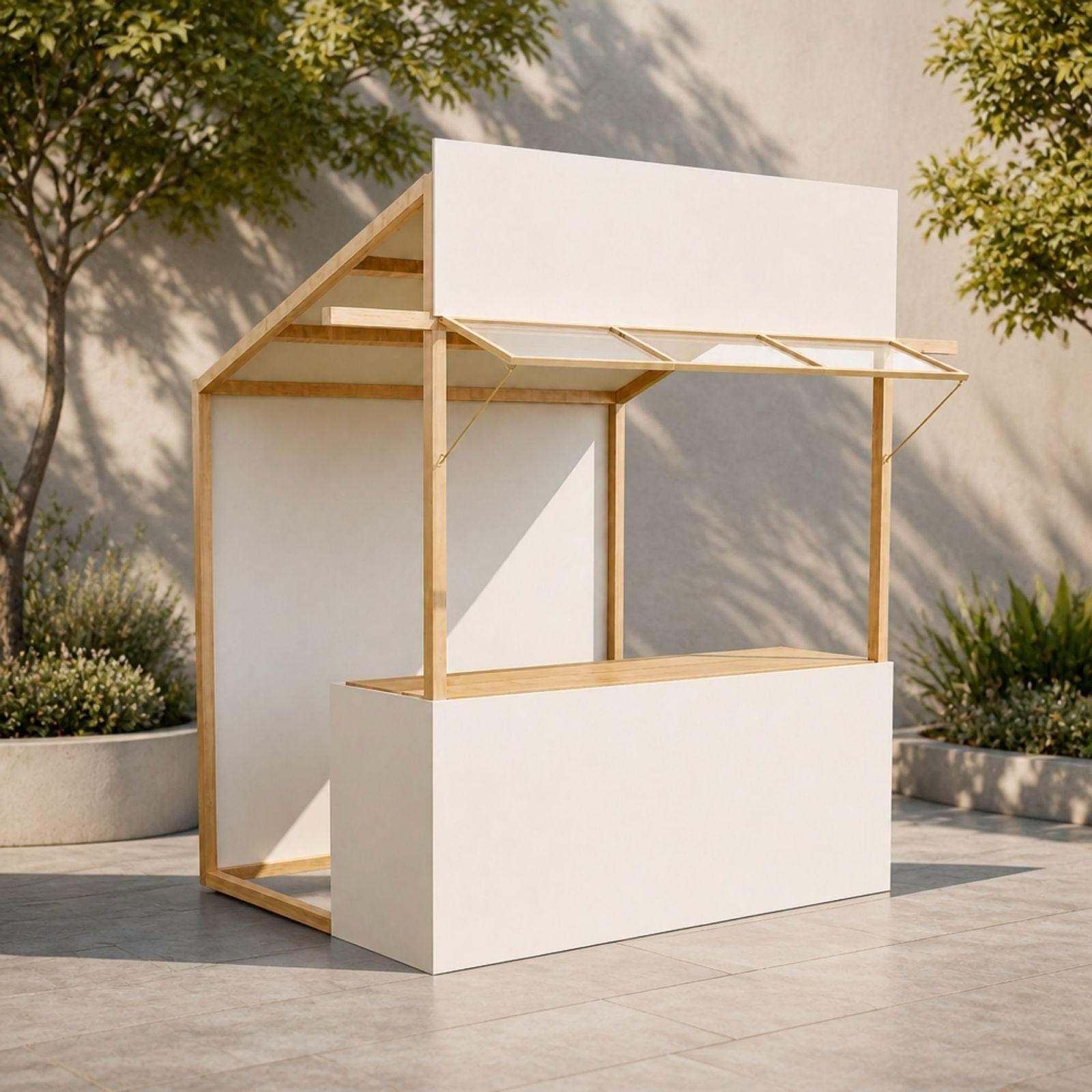 DIY Vendor Cart Plan PDF | Wooden Display Kiosk Blueprint | Craft Market Checkout Stand | Retail Fixtures | Unique Vendor Display Build - view 4