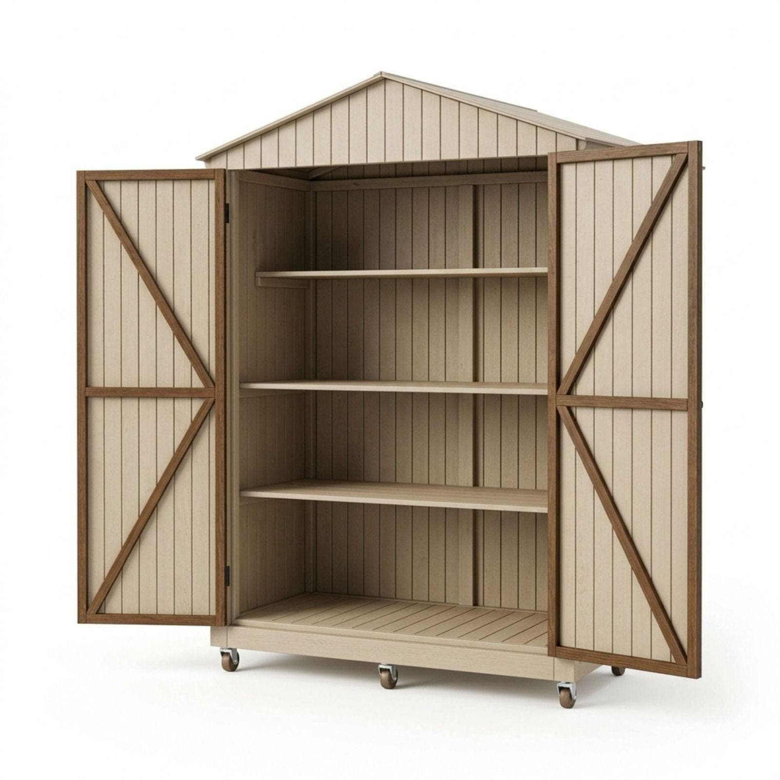Enclosed DIY Farmstand Plans PDF | Secure Roadside Stand Blueprint | Barn Door Market Stall | Sourdough & Egg Stand Woodworking Guide - view 5